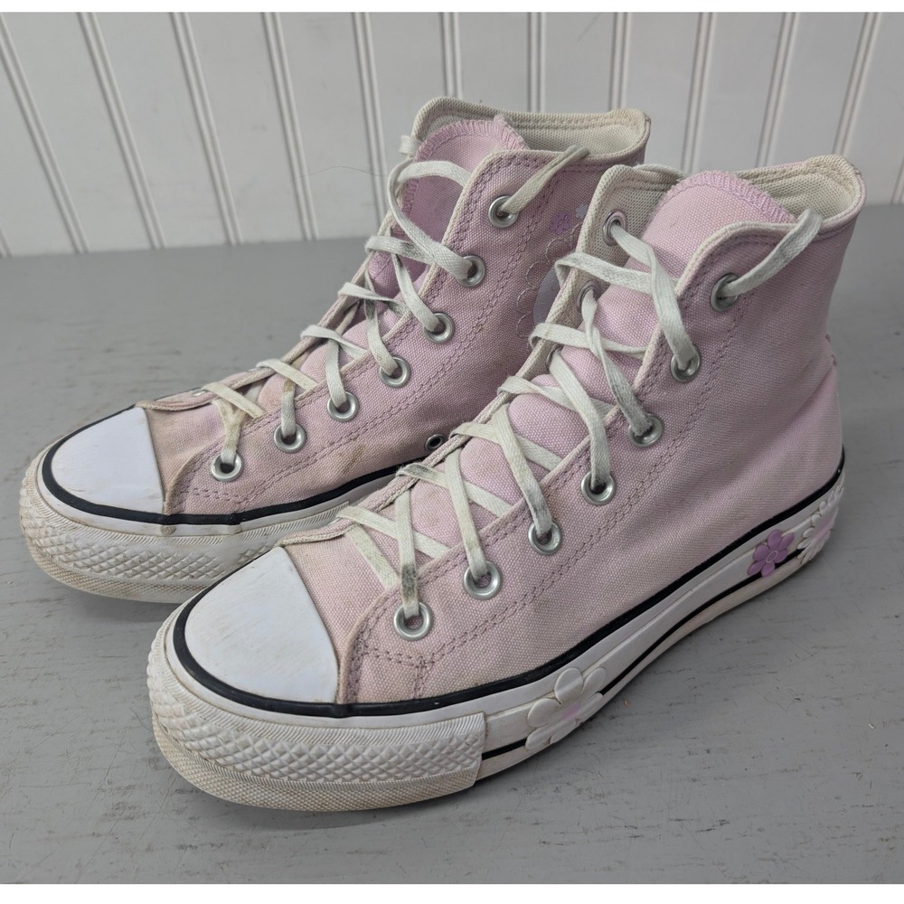 Converse Chuck Taylor All Star‎ High Top Pink Floral Sneakers Womens 7.5 A10281C